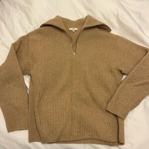 Vince wool cashmere quarter zip